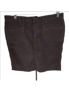 Y2K Vintage 2007 Old Navy Brown Corduroy Mini Skirt Stretch Size 8